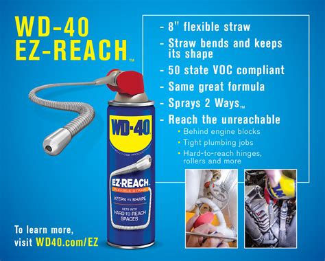 Wd 40 Multi Use Product Ez Reach 144oz 408g Flexible Straw Auto2u