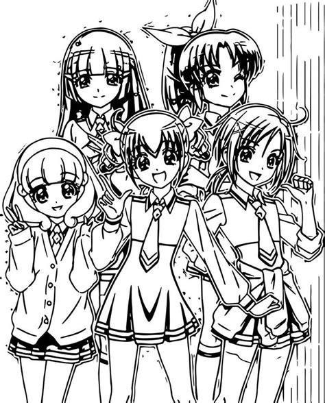 Anime Glitter Force Coloring Pages Coloring Pages