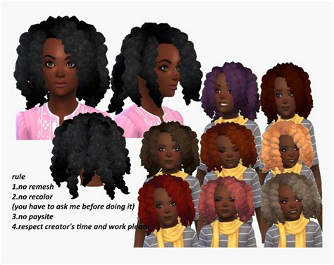 Sims 4 Curly Hair Cc Maxis Match