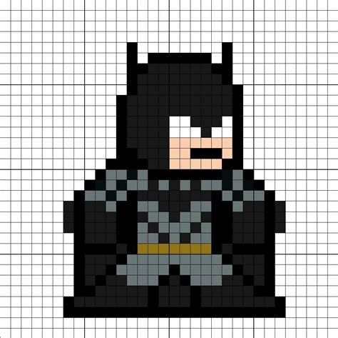 Batman Suit 1 Jl Perler Bead Pattern