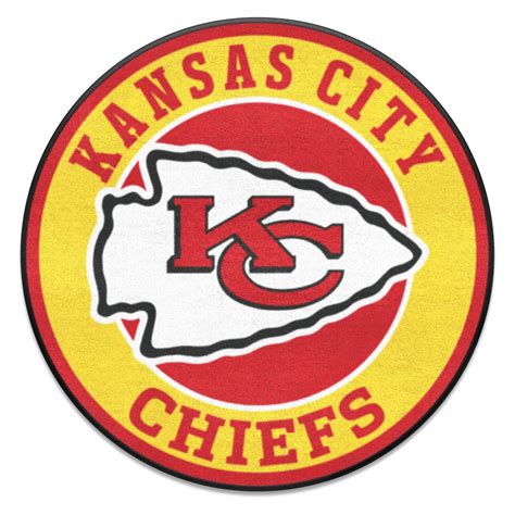 Fanmats 17963 Nfl Kansas City Chiefs Round Nylon Area Rug With Kc