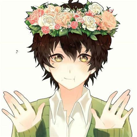 Boys With Flower Crown💞 Anime Amino