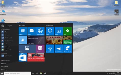 Free Download Windows 10 Preview Start Menu Look And Features 1440x900