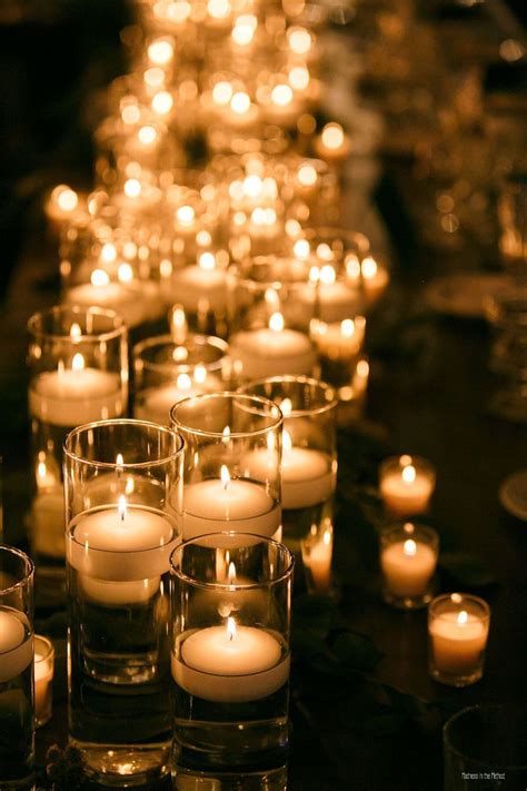 Candles In 2020 Floating Candles Wedding Winter Wedding Receptions