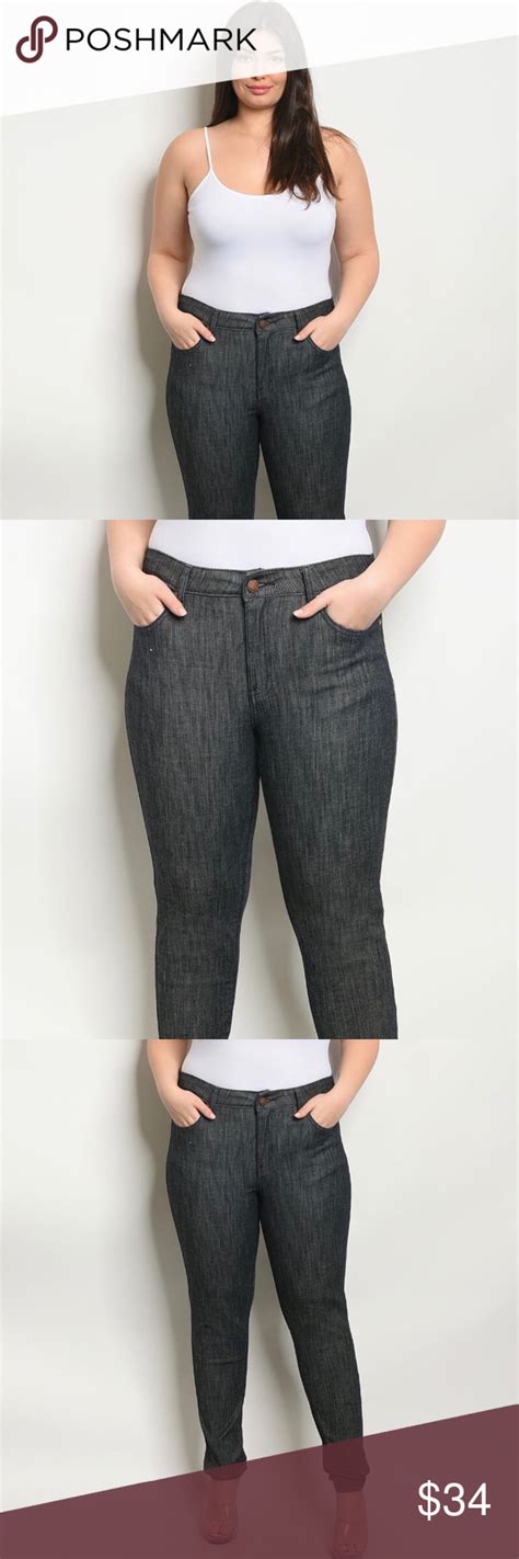 Sale Plus Size Stretch Black Denim Jeans Black Denim Black Denim Jeans Plus Size Jeans