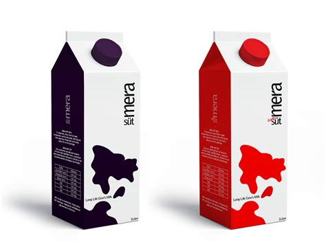Student Works On Milk Carton Redesign Milk Packaging Packaging