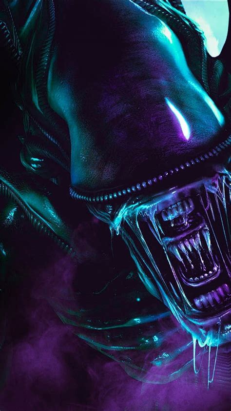 Xenomorph Alien Aliens Horror Purple Hd Phone Wallpaper Peakpx