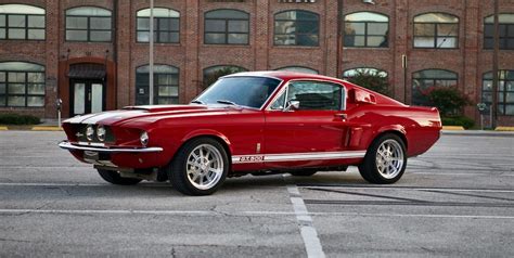 Revology 1967 Shelby Gt500 In Candy Apple Red Ford Mustang Shelby Gt