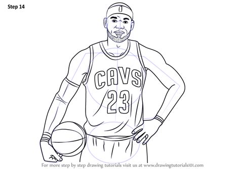 How To Draw Lebron James Dunking Step By Step