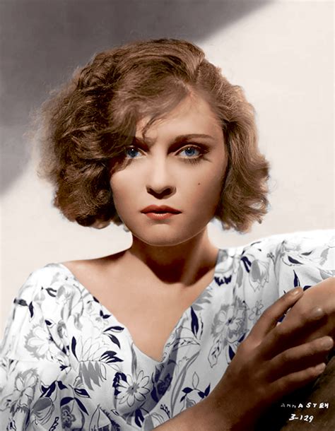 Actress Anna Sten 1934 Rcolorization