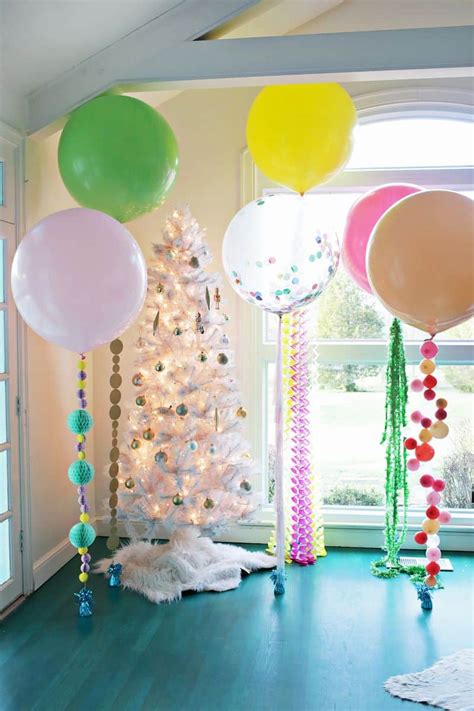 5 Balloon Diys For Your Holiday Party A Beautiful Mess