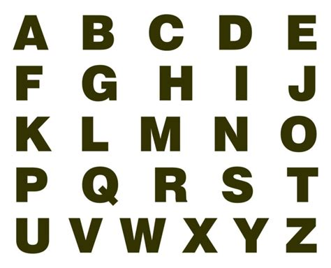Big Printable Alphabet Letters A To Z Printable Alphabet Letters