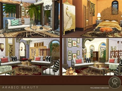 The Sims Resource Arabic Beauty House By Praline Sims • Sims 4 Downloads