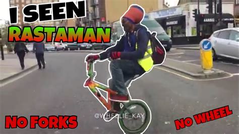 Instead, in this, the front gets lifted, and sitting posture changes in a way that legs and knees rest on the seat. *RASTAMAN* RIDING WITH NO FRONT WHEEL - YouTube