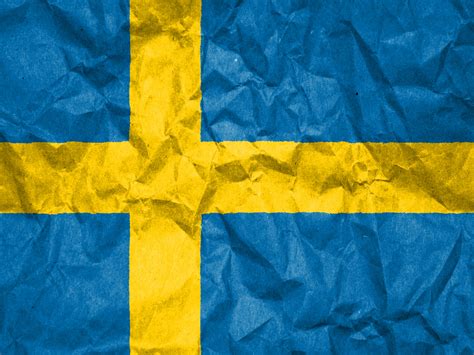 Die farben der schweden flagge haben folgende werte: Flagge Schwedens 019 - Hintergrundbild