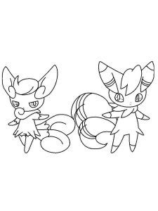 Meowstic Pokemon Coloring Pages