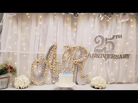 Wedding Anniversary party Decoration Ideas at home /25th Anniversary