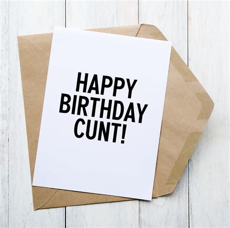 Happy Birthday Cunt Strawberry Swing Cards And Design