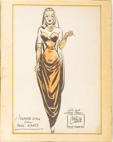 Sold Price Milton Caniff American 1907 1988 Oct 3 1950 H 125