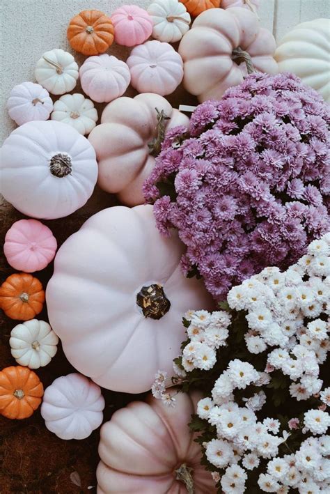 How To Decorate Your Front Door With Pink Accents From Pink Pumpkins