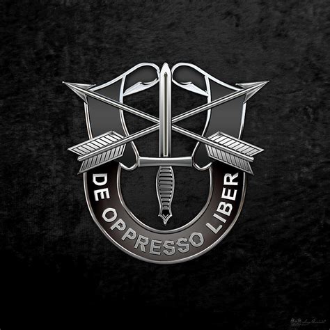 U S Army Special Forces Green Berets D U I Over Black Velvet