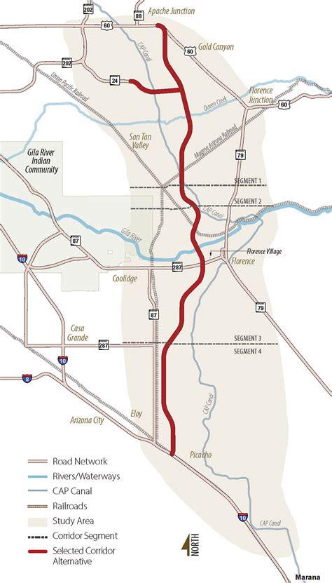 Adot Selects Final North South Corridor Route In Pinal County Adot