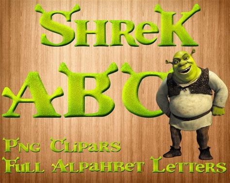 Shrek Font Png Disney Shrek Alphabet Shrek Letters Disney