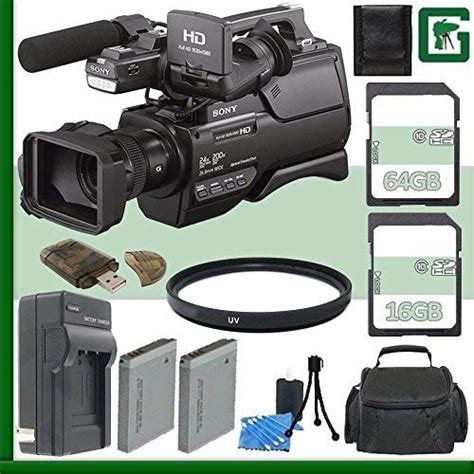 sony hxr mc2500 shoulder mount avchd camcorder 16gb 64gb green s camera bundle