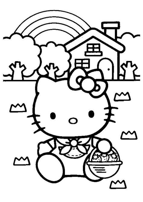 Coloriage Hello Kitty 2 Momes