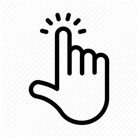 Click Hand Icon Png Png Image Collection