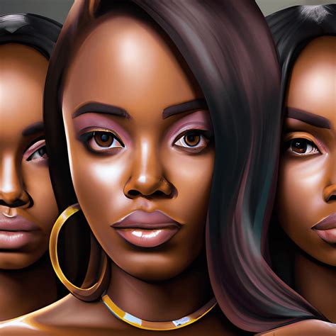 three african american women stunningly beautiful · creative fabrica
