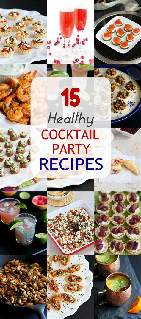 These easy snack ideas are super easy to make and will get you through the day without running to the candy jar. 15 Healthy Cocktail Party Recipes | Cocktail party food, Appetizers for party, Party food for adults