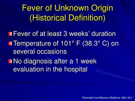 Ppt Fever Of Unknown Origin Powerpoint Presentation Free Download