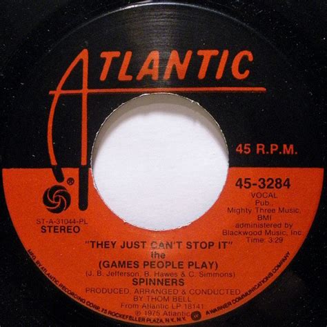 Spinners They Just Cant Stop It The Games People Play 1975