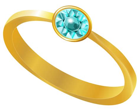 Golden Ring With Blue Diamond Png Clipart Gallery Yopriceville High