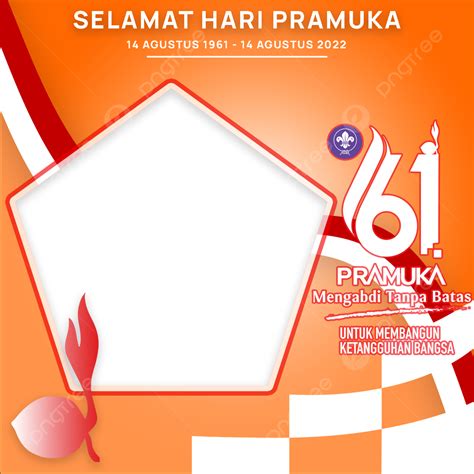 Hari Pramuka Png Transparent Hari Pramuka Ke 61 Tahun Twibbon