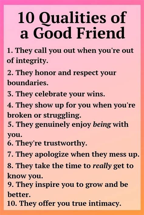 10 Qualities Of A Good Friend Pictures Photos And Images For Facebook