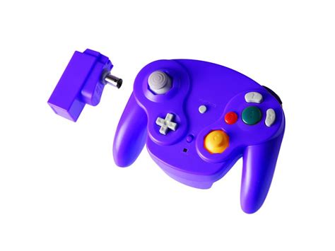24g Wireless Controller Joypad Gamepad For Gamecube Ngc Violet