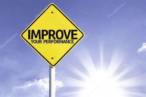 Improve Your Performance Road Sign — Stock Photo © Gustavofrazao 54768643