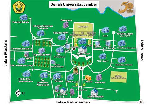 Berikut Peta Dan Denahunej Universitas Jember Jawa Timur