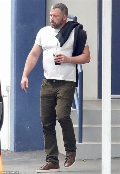Ben Affleck Shows Off His Buff Physique In A Tight White T Shirt After