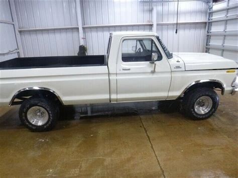 1978 Ford F 150 Ranger Explorer 4wd 79511 Miles White Truck 351ci 58l