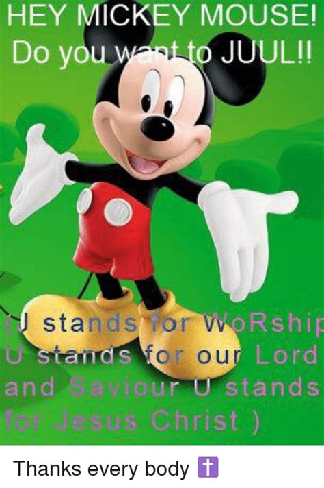 Hey Mickey Mouse Do You Want To Juul Sinds For Worshì Or Our Lord