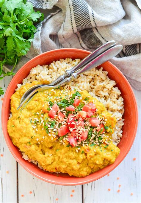 Red Lentil Dal A Quick And Easy Recipe A Virtual Vegan