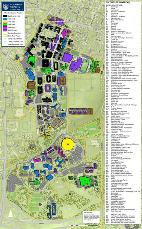 100 University Of Arizona Campus Map University Of Alabama Campus Map