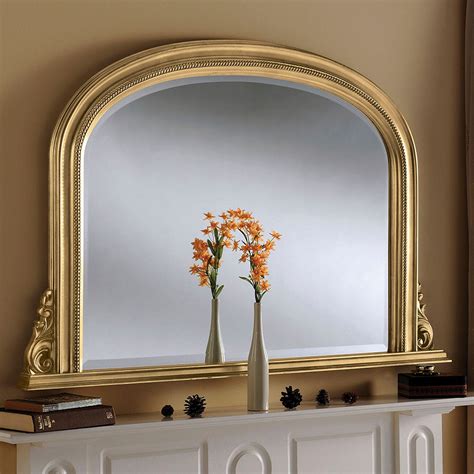Decorative Antique French Style Gold Overmantle Mirror | Overmantle