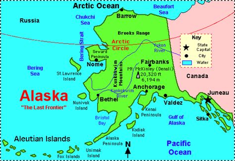 Alaska Facts Map And State Symbols
