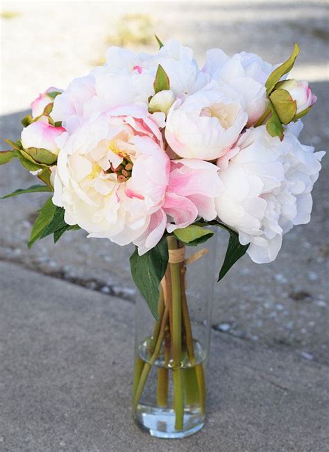 Peony Centerpiece Pink Centerpiece Blush Centerpiece Silk Etsy