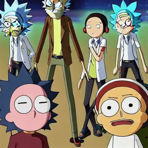 Anime Rick And Morty · Creative Fabrica