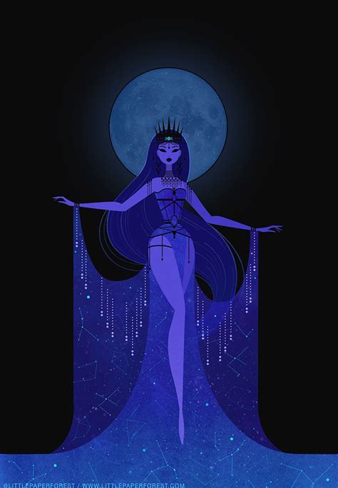 Nyx The Greek Goddess Or Personification Of The Night A Commissioned